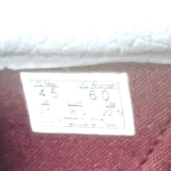 Vans Classic Slip On Skateboard Shoes Leather Burgundy Womens 6 Sneaker Mens 4.5 - Picture 10 of 12